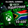 Xbox Gift Card 50-600 ZAR ЮАР Карта Пополнения