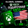 Xbox Gift Card 5$ USD США Карта Пополнения