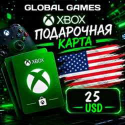 Xbox Gift Card 25$ USD США Карта Пополнения
