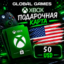 Xbox Gift Card 50$ USD США Карта Пополнения