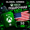 Xbox Gift Card 50$ USD США Карта Пополнения