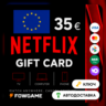 Netflix Gift Card | €35 | АВТО ВЫДАЧА | Европа