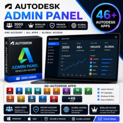 Панель администратора Autodesk | 3000 пользователей | Доступ для реселлеров | Личный