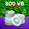 800 V-BUCKS FORTNITE · ВБАКСЫ · ВБ · VBUCKS · EPIC GAMES\PSN\XBOX · VB · БЫСТРО
