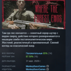 Where the forest ends АВТОДОСТАВКА STEAM GLOBAL МГНОВЕННО ЛИЦЕНЗИЯ