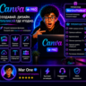 Подписка Canva Pro (1–6 месяцев) | Премиальный доступ к дизайну | Мгновенная доставка