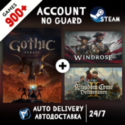 Gothic 1 Remake   KCD II   Windrose   900 ИГР STEAM АККАУНТ