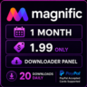 Magnific (Freepik) Панель загрузчика / 1 месяц / 20 загрузок ежедневно / Авто