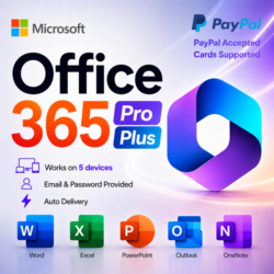 Microsoft Office 365 Pro Plus – Полный пакет Office – 5 устройств – Автодоставка