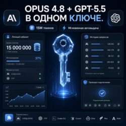 GPT 5.6 + Fable 5 в одном API-ключе 15M токенов