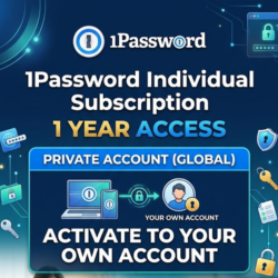 Индивидуальная подписка на 1Password на 1 год — личный аккаунт (глобальный)