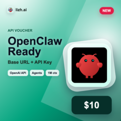 OpenClaw API ваучер $10 | Base URL   API Key | lizh.ai