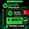 [АВТОМАТИЧЕСКАЯ ПОДПИСКА] Spotify Premium Individual | Цифровой код на 4 месяца | Тур