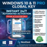 Лицензия Windows 11 Pro | Онлайн-ключ | Официальный партнер Microsoft