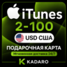 App Store & iTunes USA подарочная карта 2-100 USD