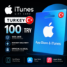 Карта Apple App Store и iTunes в Турции (100-2000 турецких лир)
