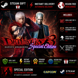 Devil May Cry 3: Special Edition — PC Steam Gift / Без региональных ограничений