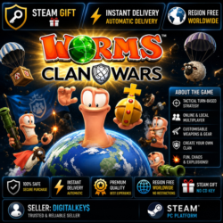 Worms Clan Wars — PC Steam Gift / Без региональных ограничений