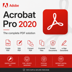 Adobe Acrobat Pro DC 2020 для Windows, 1 устройство, бессрочная лицензия
