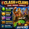 CLASH OF CLANS 80-14000 GEMS | GOLD PASS / НАБОРЫ