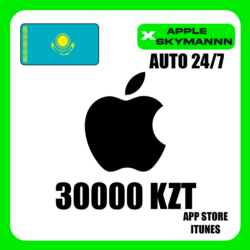Apple iTunes 30000 KZT КАЗАХСТАН ПОДАРОЧНАЯ КАРТА 24/7