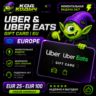 UBER & UBER EATS GIFT CARD EU 25-150 EUR | ЕВРОПА | АВТО ВЫДАЧА 24/7
