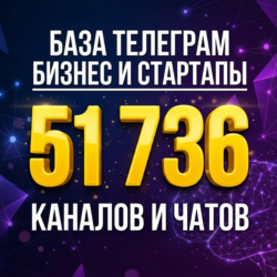 База Телеграм: Бизнес и стартапы — 41708 каналов и 10028 групп