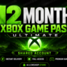 XBOX GAME PASS ULTIMATE на 12 месяцев на вашем аккаунте