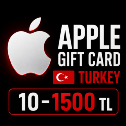 Apple Gift Card Turkey      | 10–1500 TL | Моментальная выдача