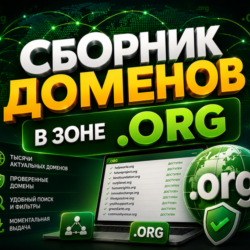 База доменов в зоне .ORG  ( Август )