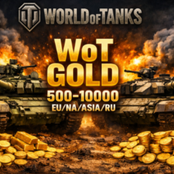 World of Tanks Золото WoT (PC) EU/NA/ASIA/RU серверы 500-15000 GOLD