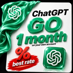 ПРОДЛЕНИЕ | ChatGPT GO Официальная Подписка 8$ | НА ВАШ АККАУНТ | БЕЗ ВХОДА | ПОЛНАЯ