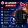 Великобритания VPS - 6 Месяцев | AMD EPYC 7662 | Быстрый NVMe | Порт 2 Гбит/с