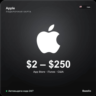 Apple Gift Card США · номинал $2–$250 · Автовыдача кода