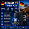 Германия VPS - 1 Год | AMD EPYC 7763 | Быстрый NVMe | Порт 2 Гбит/с