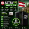 Австрия VPS - 6 Месяцев | AMD EPYC 7713 | Быстрый NVMe | Порт 2 Гбит/с