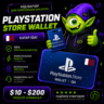 Карта PlayStation (PSN) КАТАР | QA $10-$200 | АВТО ВЫДАЧА 24/7