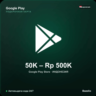 Google Play Gift Card Индонезия IDR от 50000 до 500000 рупий Автовыдача кода 24/7