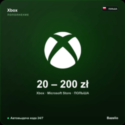 Xbox Gift Card Польша PLN от 20 до 200 злотых Microsoft Store Автовыдача кода 24/7
