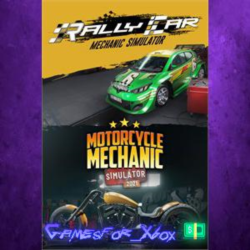 ☀️Rally Car Mechanic x Motorcycle Mechanic Simulator 2021 XBOX