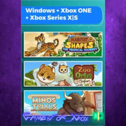 ☀️Habitat Shapes The Tropical Journey   Zoo Orbs: Safari   Minos Trials Bundle XBOX