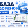 База доменов в зоне - site 2026  ( Август )