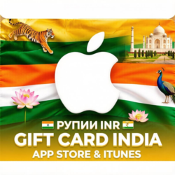 APPSTORE iTUNES ИНДИЯ КАРТА ПОПОЛНЕНИЯ APPLE ИНДИЯ 100-3000 INR      АВТОВЫДАЧА