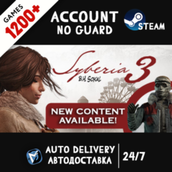 Syberia 3 / Сибирь 3   1200 ИГР STEAM АККАУНТ
