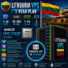 Литва VPS - 1 Год | AMD EPYC 7702P | Быстрый NVMe | Порт 2 Гбит/с