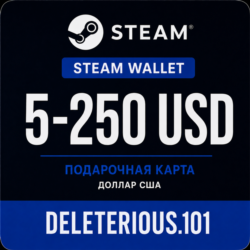 Подарочная карта Steam Global от 5 до 250 долларов США