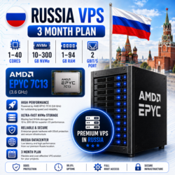 Россия VPS - 3 Месяца | AMD EPYC 7C13 | Быстрый NVMe | Порт 2 Гбит/с