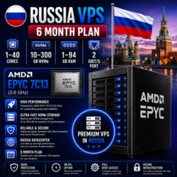 Россия VPS - 6 Месяцев | AMD EPYC 7C13 | Быстрый NVMe | Порт 2 Гбит/с