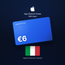 Apple Gift Card 6 EUR — Италия, доставка до 5 мин