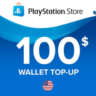 Подарочная карта PlayStation Network (США) на 100 долларов.